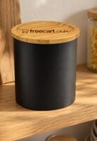 freecart case – black ceramic storage container with package opener