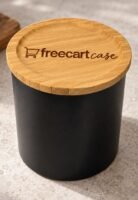 freecart case – black ceramic storage container with package opener