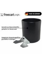 freecart case – black ceramic storage container with package opener