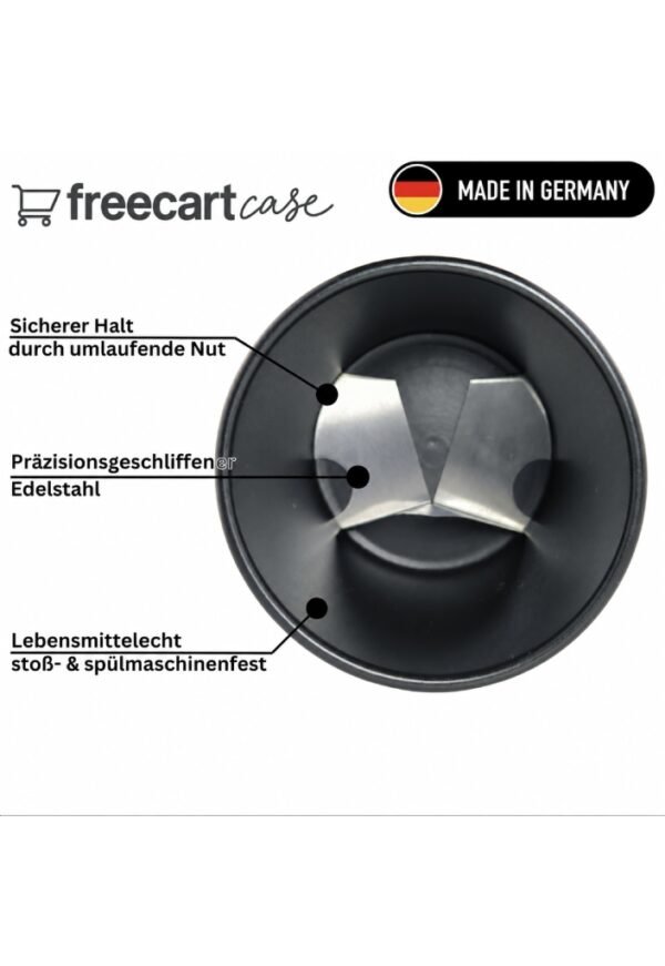 freecart case – black ceramic storage container with package opener