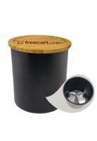 freecart case – black ceramic storage container with package opener