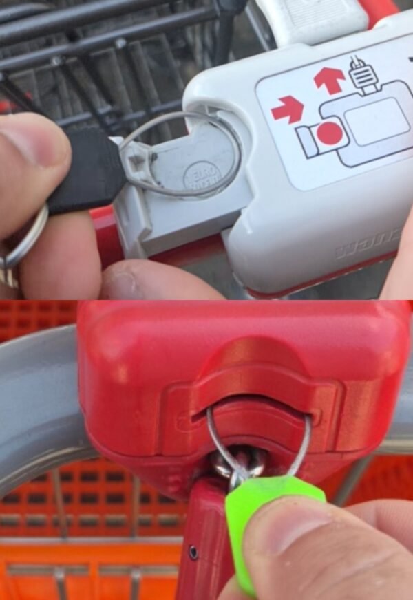 freecart loop removable shopping trolley release tool