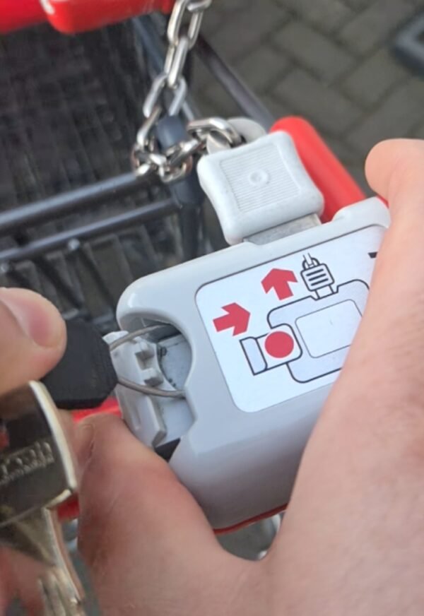 freecart loop removable shopping trolley release tool