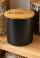 freecart case – black ceramic storage container with package opener