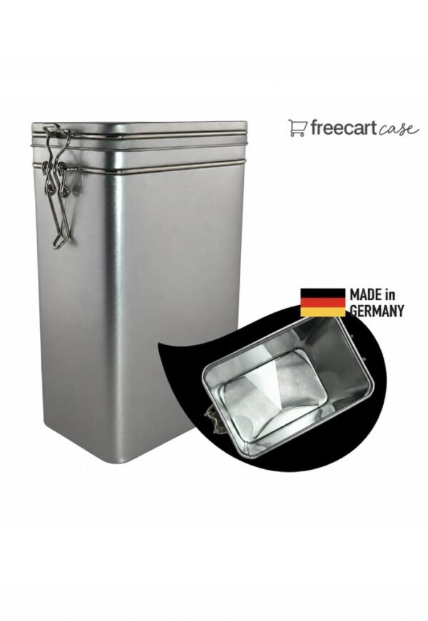 freecart case – coffee storage tin with package opener