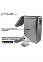 freecart case – coffee storage tin with package opener